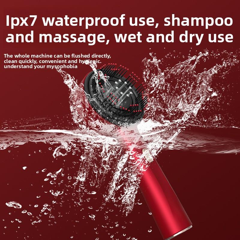 Новая массажная расческа для кожи головы, инструмент для роста волос с красным светом, расческа против истончения волос, расческа для нанесения эссенции, массажер для головы с функцией пресса