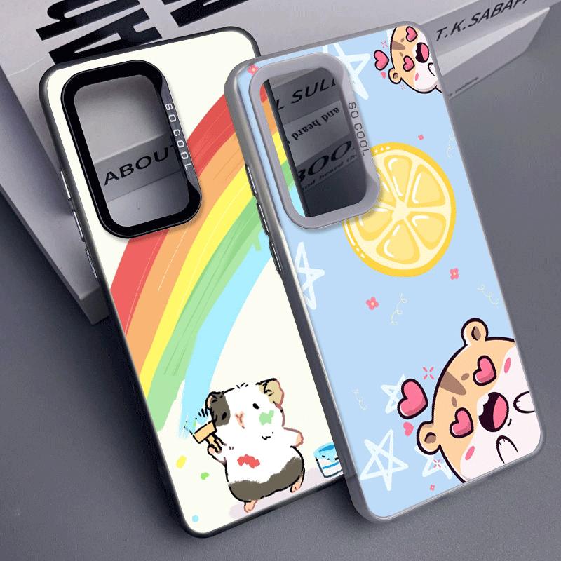 Cartoon Cute Hamster Soft Phone Case for Samsung A17 A16 A15 A14 A13 A57 A56 A55 A54 A53 A37 A36 A35 A34 A33 A26 A25 A24 A23 A52