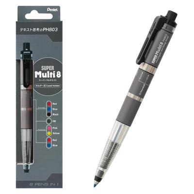 PENTEL Механический карандаш Super Multi 8 цветов XPH803 8, Стержни,