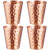 4 шт. Новые 100% Медные Кружки Чистая Цельная Форма Moscow Mule Чисто Медные Кружки 2 унции Коктейльные Кружки Пивная Молочная Кружка Посуда для Напитков