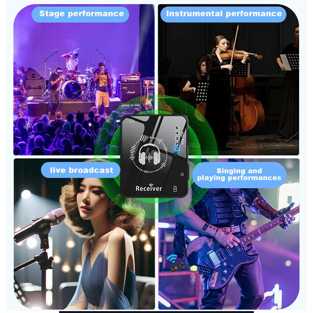 Беспроводная система ушного монитора, перезаряжаемый передатчик, приемник, беспроводная система IEM для студийной репетиции живого выступления