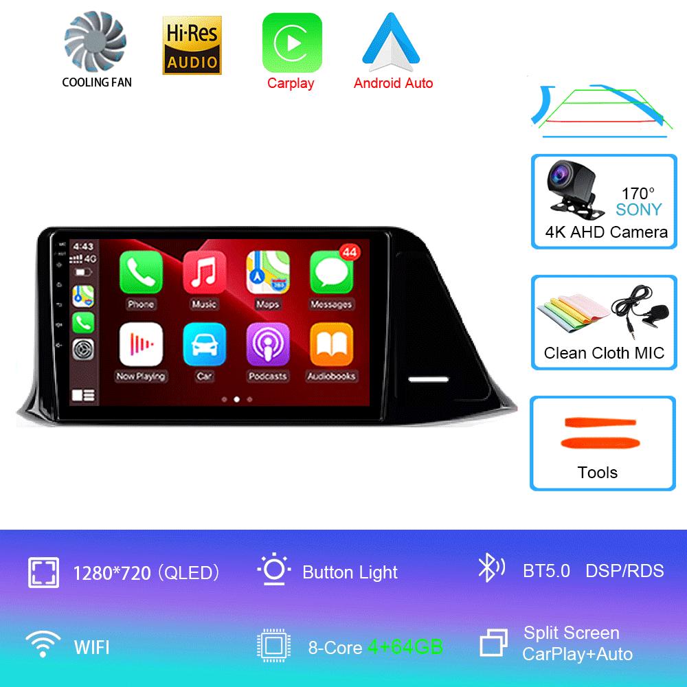 Автомобильное радио Android 14 Carplay для Toyota C-HR CHR 2016 2017 2018 2019 2020 Мультимедиа Видео Плеер Навигация Стерео GPS 2din DSP