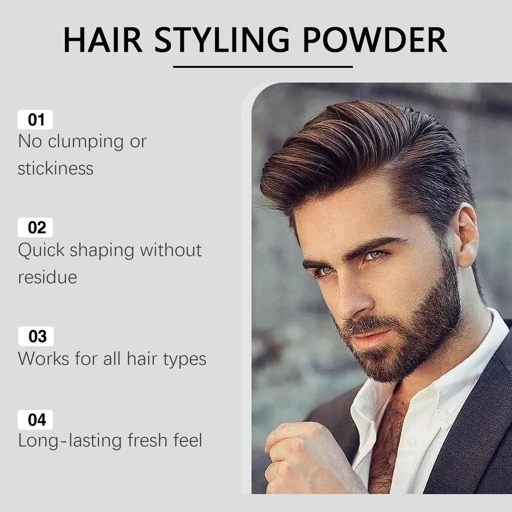 Men Hair Texture Powder Thickening Matte Hair Fiber Powders Long Lasting Styling Non Sticky Fluffy Styling Powder