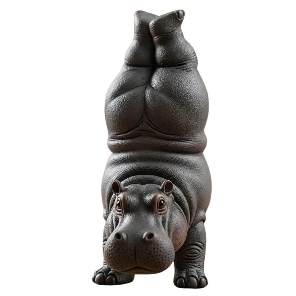 Статуэтка Йога Гиппопотам 3D-печать Декоративное украшение