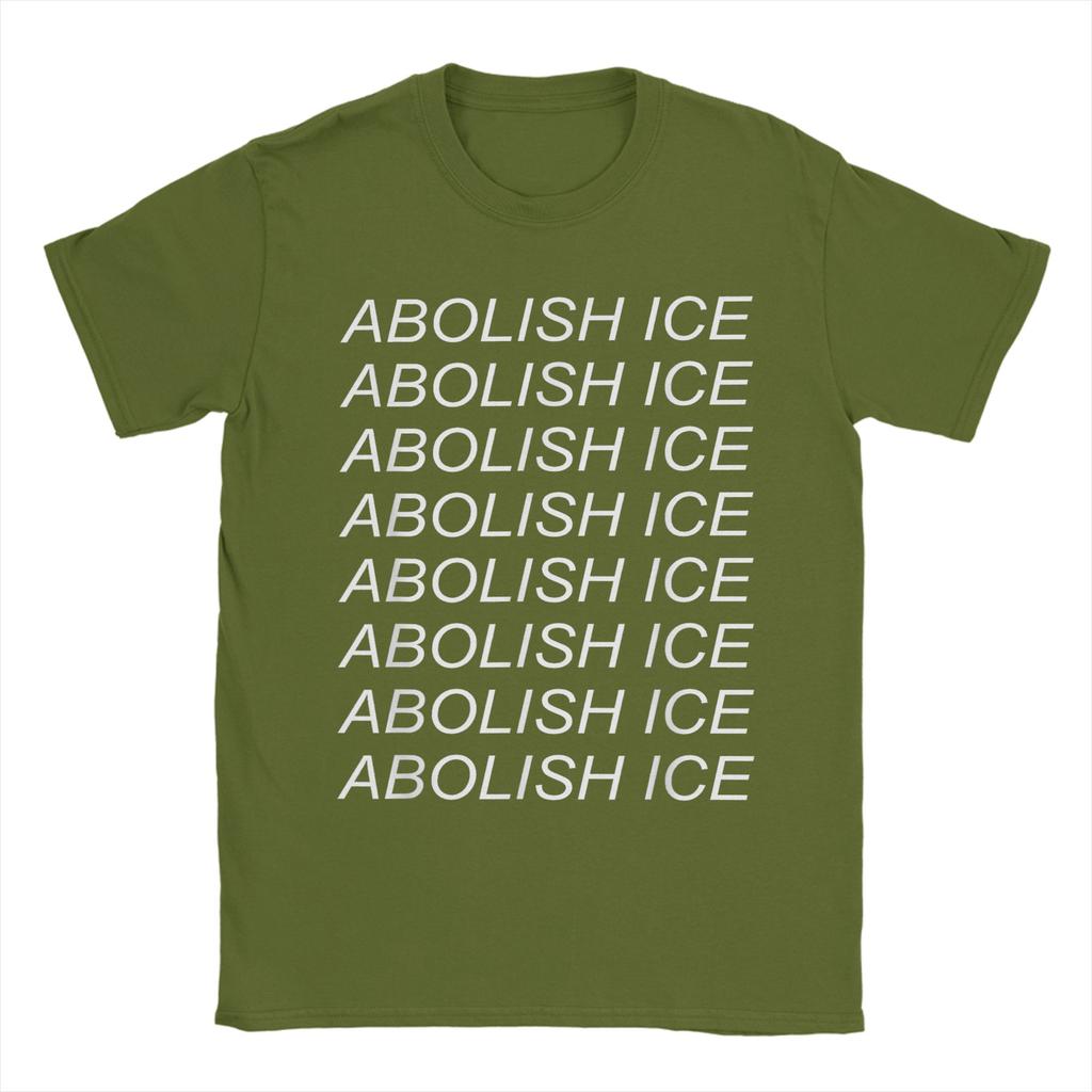 Abolish Ice Refugee Close The Camps Cotton TShirt For Mens Beach Vintage T Shirts Comfortable Harajuku Tee Shirt Plus Size