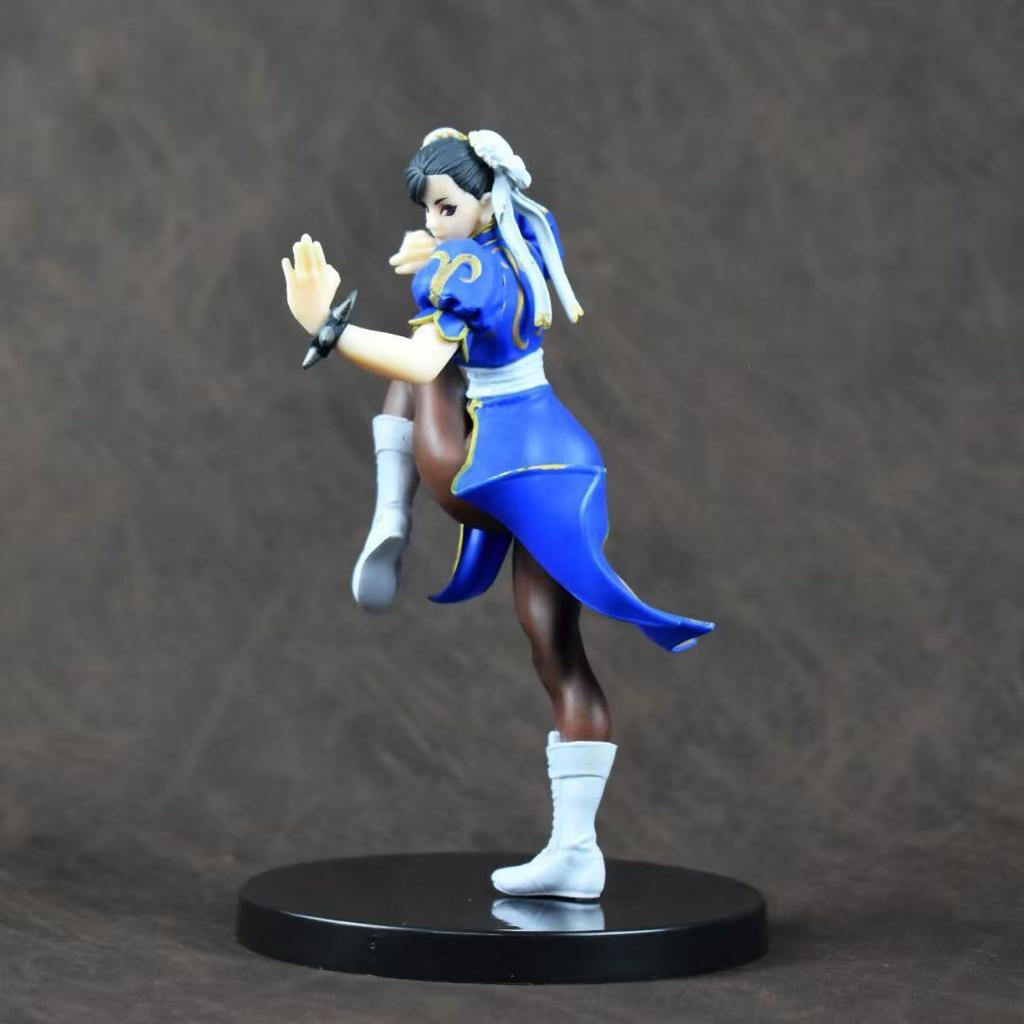 18CM Anime Street Fighter Chun-Li Figure Standing Model Toy Gift Collection Fighter Action Figure Game Character PVC