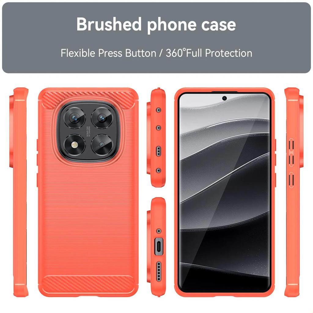 Phone Case For Xiaomi Redmi Note 14 Pro Plus 5g ,flexible Tpu Fiber Protective Cover For Redmi Note 14 Pro Plus 5g