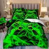 3D Gamepad Bedding Set Microfiber Quilt Cover Three-Piece Set