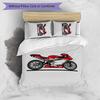 Mv Agusta Printed 3PCS Bedding Set Soft Breathable Duvet Cover Pillowcases Set Washable Bedroom Decor Home Gift