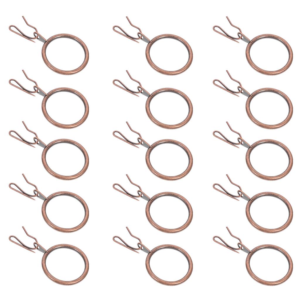 40Sets Iron Curtain Accessories Perfect Workmanship Hooks for Bedroom Shower Curtains Easy Install Curtain Rings