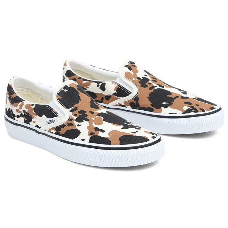 Vans Classic Slip-On Cow Print Unisex Sneakers Multi-Color VN0A7Q5DMUL