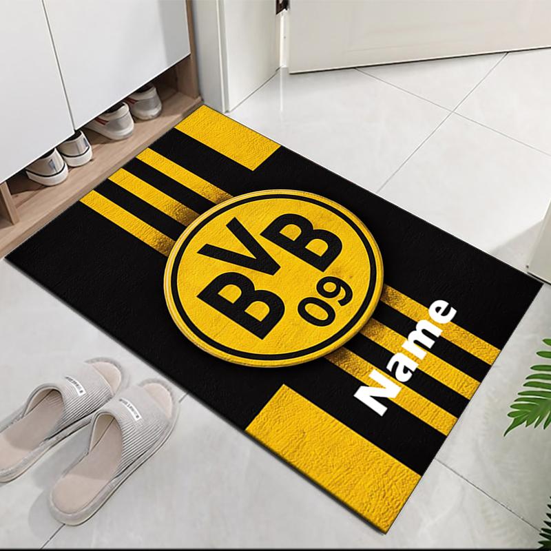 Custom Name BVB Printed Carpet, for Office Chair Living Room Bedroom Kitchen Room Decor Gifts.