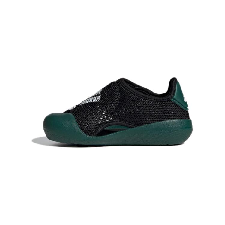 adidas Altaventure 2.0 Амортизирующие Устойчивые к истиранию Дышащие Низкие Детские Кроссовки Черно-Зеленые для Малышей и Детей ID6004