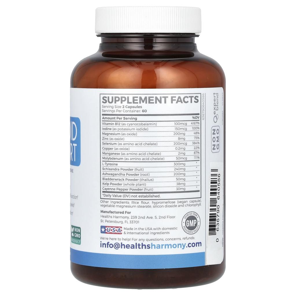 Thyroid Support, 120 Capsules