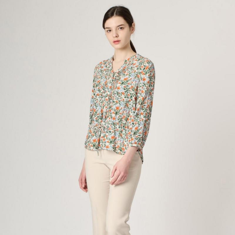 BCBG Блузка с принтом и защипами B4m3b473