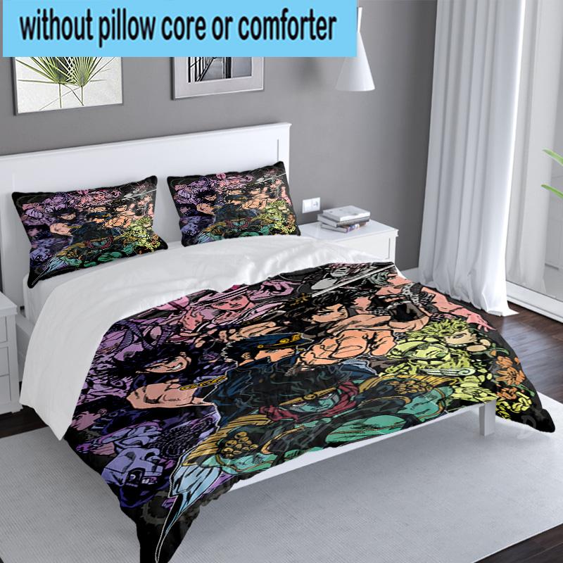 3PCS Jojo Bedding Set,Including 1pc Duvet Cover And 2pcs Pillowcases Perfect for Bedroom, Dormitory, Large size Fan Christmas gift