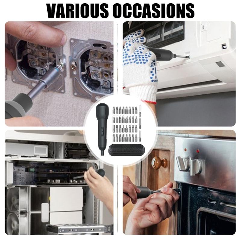 Умная беспроводная отвертка с питанием от аккумулятора, USB-зарядка, для DIY-проектов, модель с дистанционным управлением, техническое обслуживание