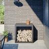 VidaXL Firewood Rack Anthracite 60x40x60 Cm Steel, Log Store, Fireplace Log Holder, Support 851005