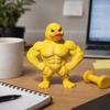 Мускулистая фигурка утки с прорисованными ногами Мускулистая статуэтка утки с прорисованными руками Настольные украшения