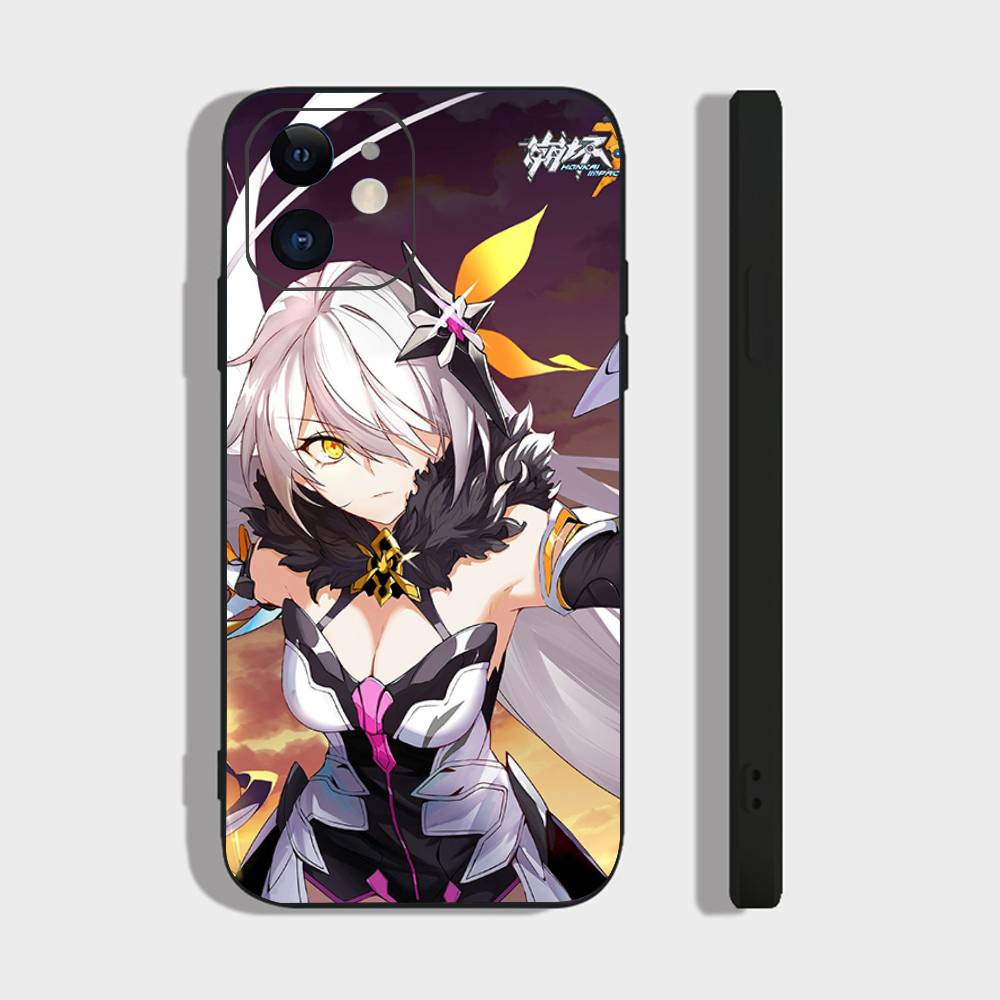Herrscher Of The Void Анимированная игра H-Honkai Impact 3-го Поколения Чехол для телефона Для IPhone 17 Air 16 15 14 13 Pro Max 11 12 Черный Силикон
