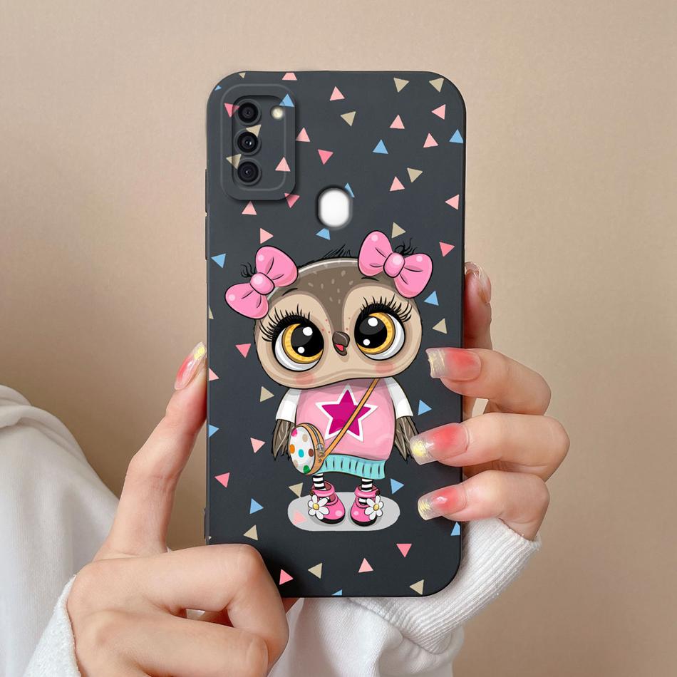 For Samsung A11 Phone Case Cute Butterfly Soft Liquid Silicone Camera Protection Back Cover For Galaxy A 11 Funda Capa Protector