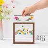Natural Wood Dried Flower Leaf Specimen Frame 5 Inch Double Glass Photo Display Desktop Decor
