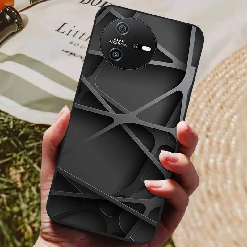 Чехол для Blackview Oscal Tiger 12, крутой силиконовый TPU с рисунком, мягкая крышка для чехлов OSCAL TIGER 12, черный защитный корпус для телефона
