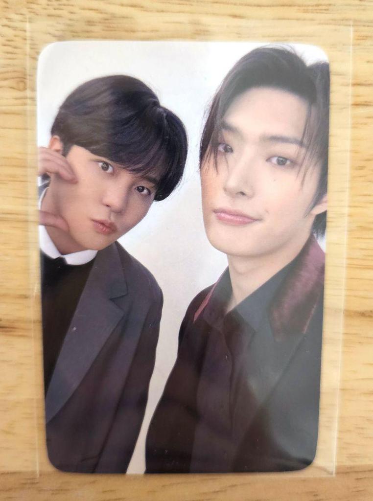 Использованный ATEEZ MINGI & JONGHO GOLDEN HOUR POP-UP Ice On My Teeth Milk Glass Официальная фотография карты Limited SEOUL