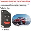EASYANT Handmade Leather Car Key Fob Cover Compatible with Jeep 2018-2024 Wrangler Gladiator Sahara Rubicon 4 Buttons Black