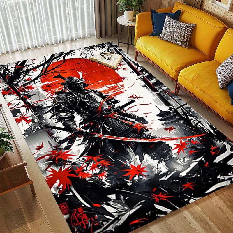 Samurai Warrior Living Room Nonslip Area Rug Soft Carpet For Bedroom Game Playroom Sofa Office Home Decor Doormat Christmas Gift C9261903