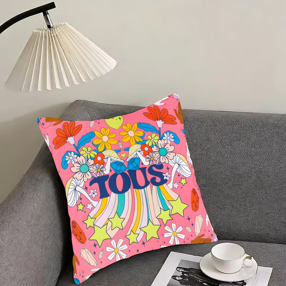 TTous Brand Cushion Cover Pillowcase Ultra Soft Skin Friendly Fabric Cloud Like Comfort Concealed Zipper