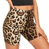 Fashion Leopard Print Women Shorts Casual Snake Print Fitness Short For Lady Women High Waist Casual Biker Short Femme
