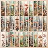32pcs retro mushroom bookmarks, for reading assistance, suitable for Christmas, Halloween, teachers, readers, and birthday gifts