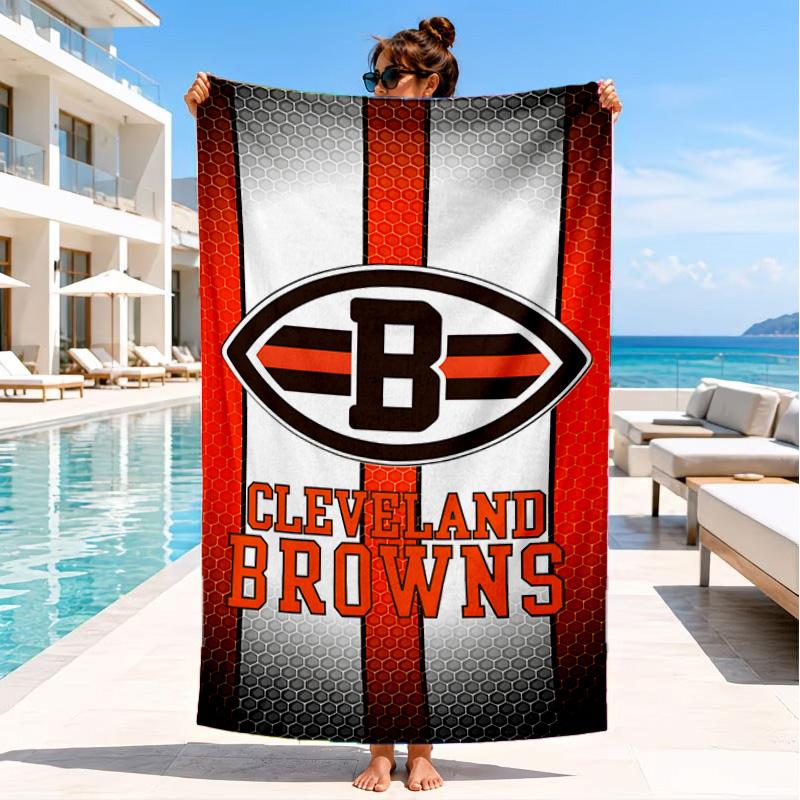 Cincinnati Browns Legacy Beach Towel, Microfiber Beach Towel, Perfect For Pool, Beach, Travel, Home Decor Beach Party Fan gifts