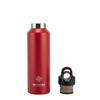 REVOMAX2 Stainless Steel Water Bottle, 592mL, One-Touch Vacuum Insulated, Keeps Hot or Cold Water, Suitable for Carbonated Water, Fire Red, DWF-20427B