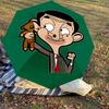 1PC Mr. Bean bear Umbrella-8-Rib Reinforced, Automatic Open, Lightweight & Durable, Cute Fashion Accessory for Outdoor-P110