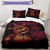 3pcs Freddy Bedding Set Duvet Cover Closure Includes 1 Duvet Cover & 2 Pillowcases, Soft and Comfortable for All Seasons.