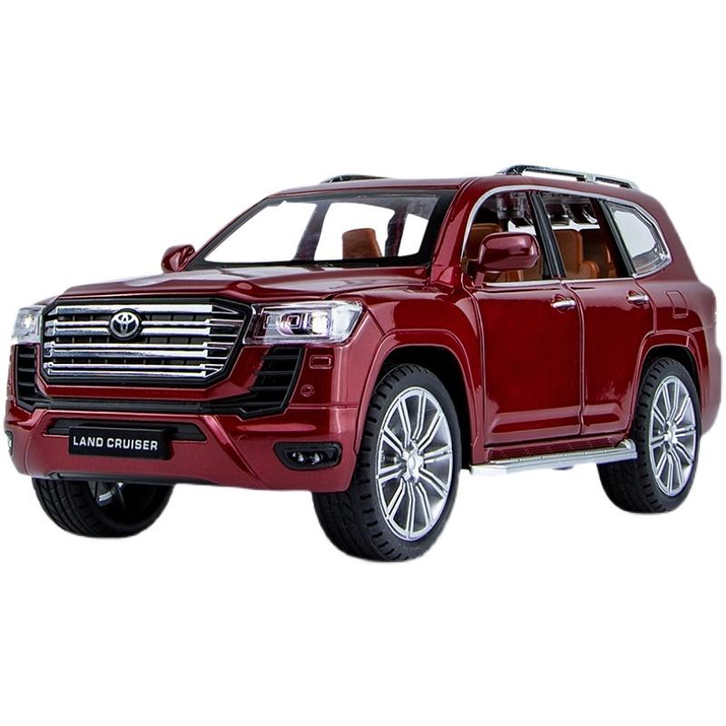 1/24 Toyota LAND CRUISER LC300 литые игрушечные машинки из металла игрушечная модель автомобиля со звуком и светом инерционная коллекция детская игрушка