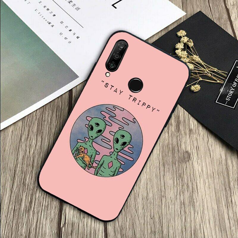 Alien Kawaii Art For Huawei Nova Y72 Y73 Y90 Y70 Y60 Y91 Y61 12s 12i 11i 8i 9 10 SE P40 Lite P60 P30 Pro Case