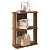 VidaXL 3-Tier Bookcase Old Wood 60x30x80 Cm Engineered Wood, Shelf, Bookshelf, Storage Shelf, 860263