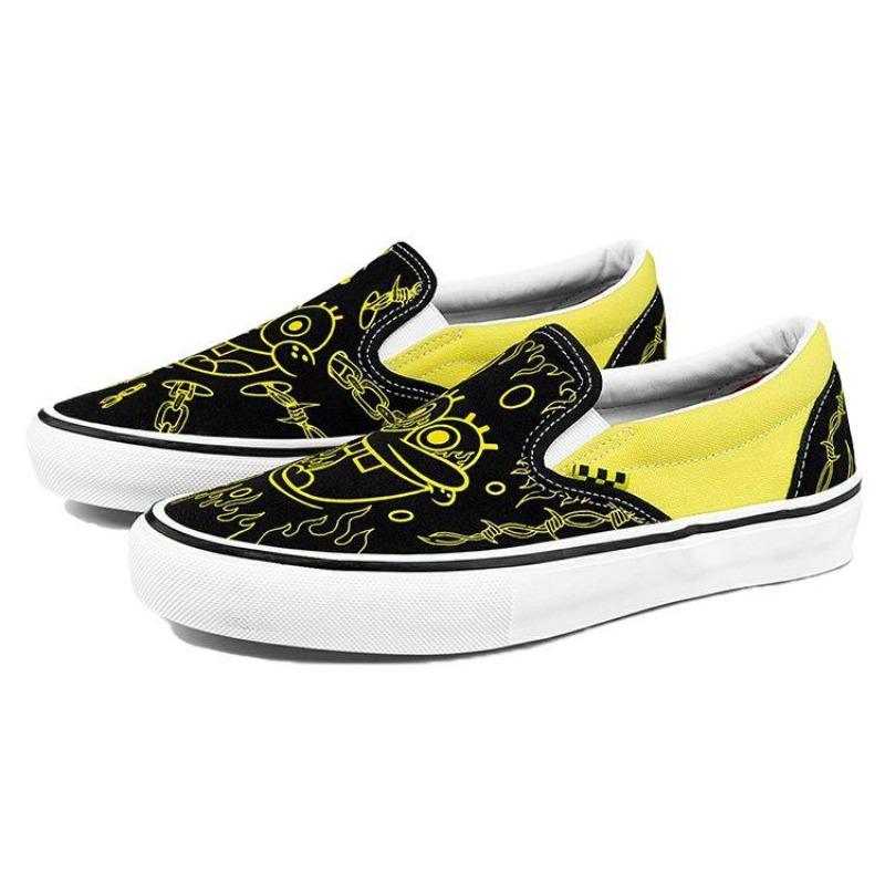 Кеды унисекс SpongeBob SquarePants x Vans Old Skool Низкие Черно-желтые VN0A5FCAZAU