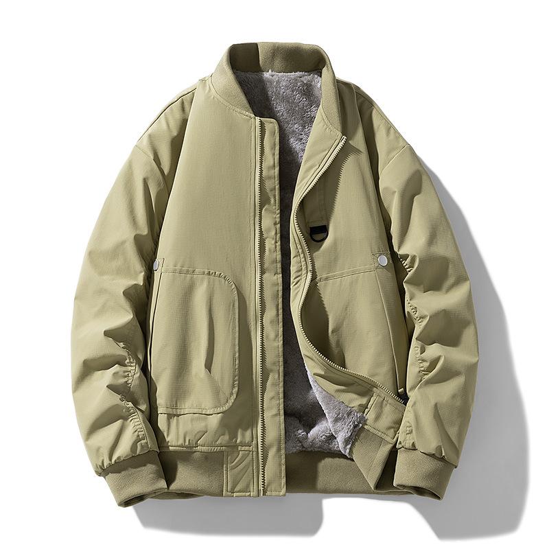 Куртка большого размера мужская с воротником-стойкой, водонепроницаемое пальто большого свободного покроя