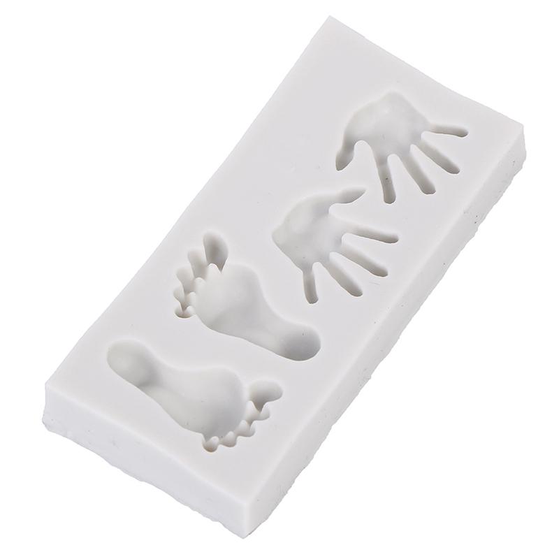 Мини-ножки в форме рук, силиконовые конфеты, шоколадный торт, креативный декор для торта