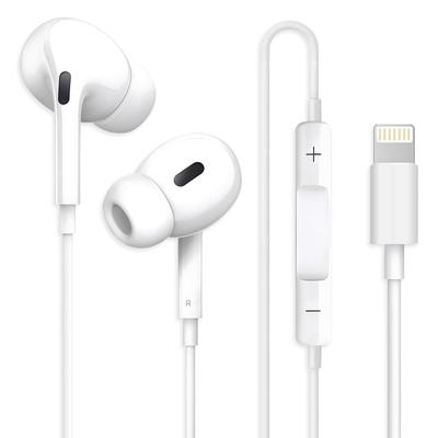 Проводные наушники с разъемом Lightning Hi-Fi звук Шумоподавление Утечка звука Четкая регулировка громкости [Сертифицированы MFi] Качество, Снижение, Предотвращение,