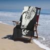 Oi! Punk Boot Print Beach Towel Patterned Sunscreen And Windproof Suitable For Swimming Pool Camping Travel Blanket