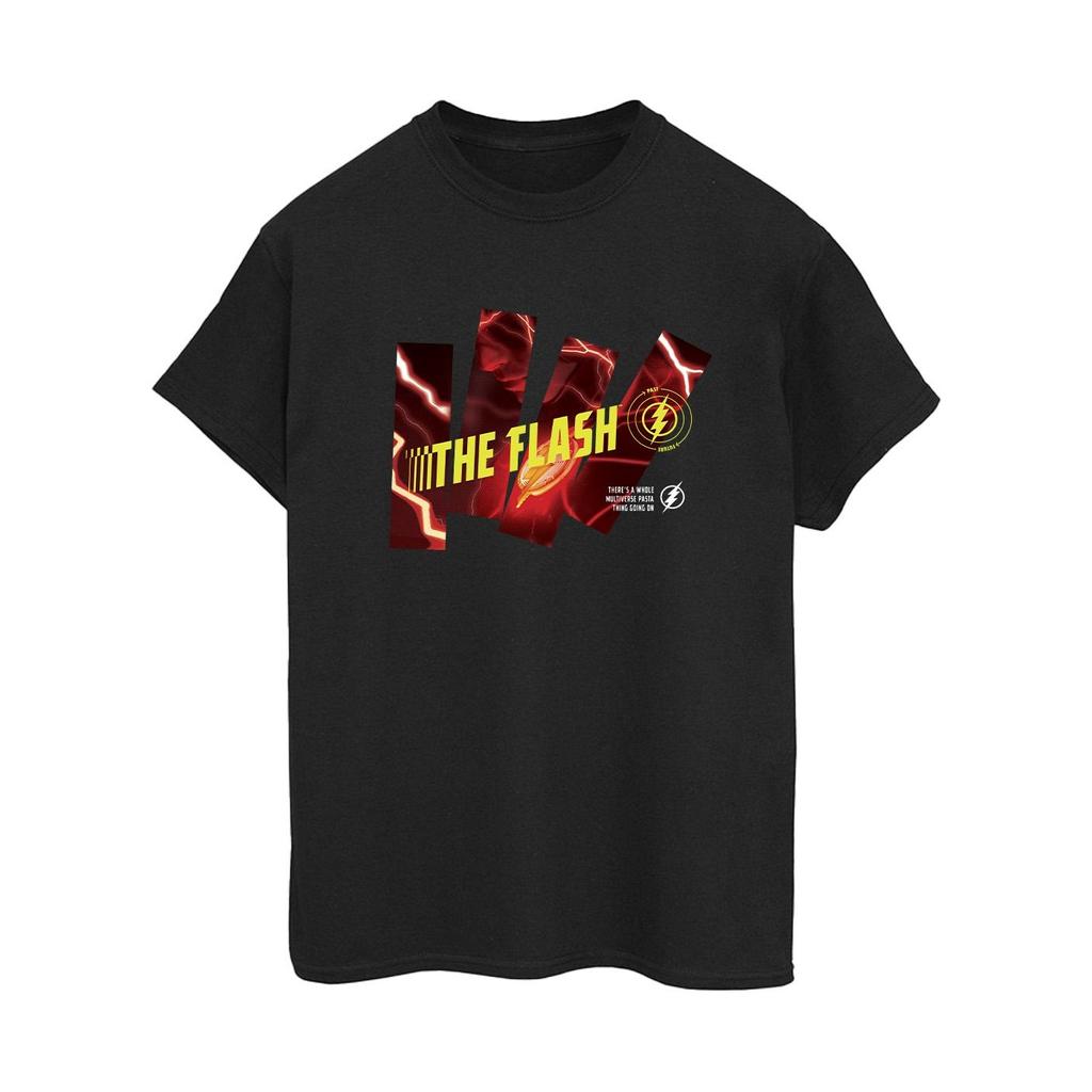 DC Comics Womens/Ladies The Flash Pillars Cotton Boyfriend T-Shirt