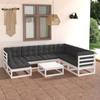 Day and Night - Day and Night Garden Furniture 8 Pieces and Cushions Solid Pine Wood
