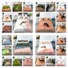 Duvet Cover Washed Breathable Home Bedding Set Microfiber Children Teen King Double Size Highly Quality Misquito Quilt Cover