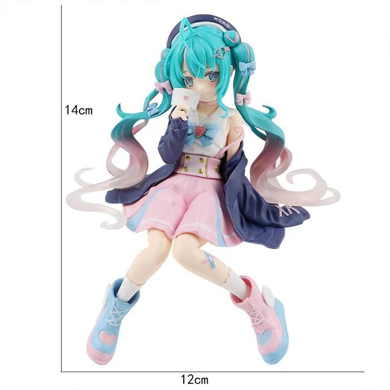 4.33-7.87 Inch Hatsune Miku Anime Action Figures Noodles Stopper Model Figure Toys Collectible Gift For Toys Hobbies Children