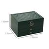 Lockable Storage Box Leather Jewelry Packaging Box Multi-function Double Layer Jewelry Box  Travel